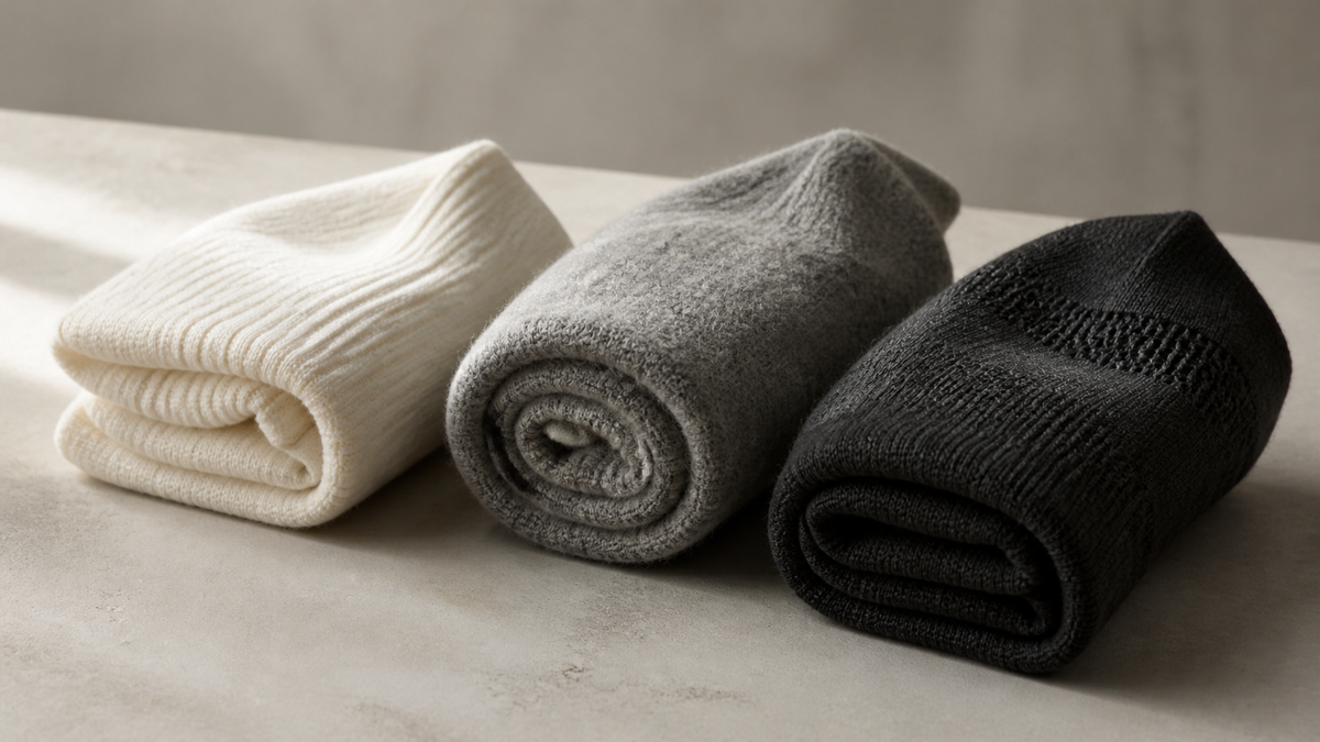 Baumwoll-, Merino- und Funktionssocken im Materialvergleich